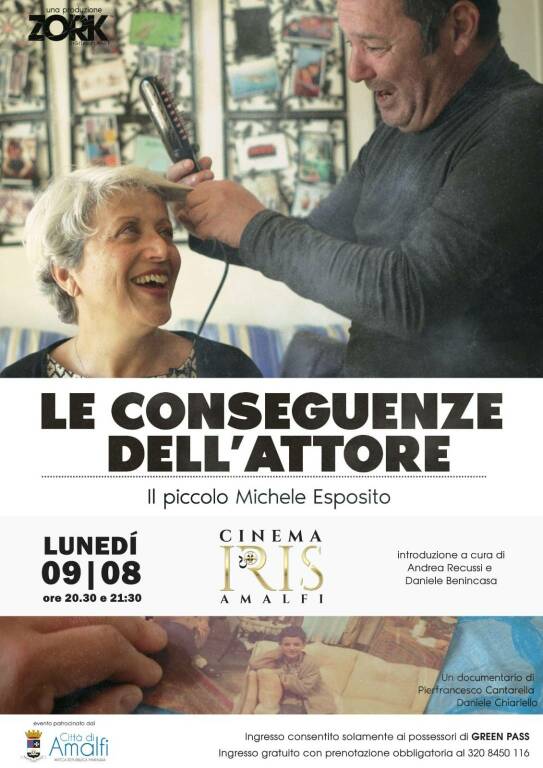 Amalfi, incontro con Michele Esposito protagonista della pellicola "Le conseguenze dell'attore” 